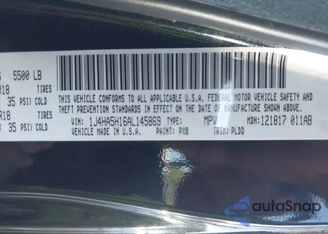 2010 Jeep Wrangler Unlimited Sahara from USA, damaged, VIN 1J4HA5H16AL145869